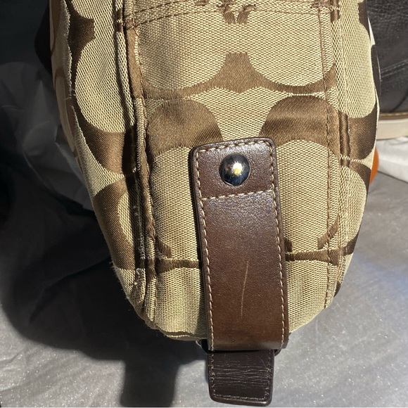 Vintage Coach Leather Monogram Thick Silver Chrome zipper pull O-rings - Picture 11 of 12